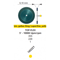 Диск алмазний двосторонній  обідок  діаметр-22 мм TOP-FLEX