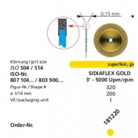 Диск алмазний SIDIA FLEX  Gold d-20 mm 181220