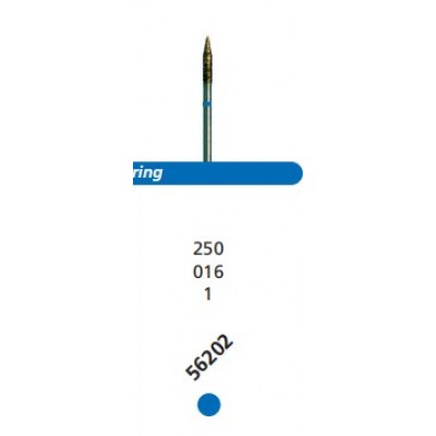 Бор алмазний спечений для турбінного наконечника синій medium 56202